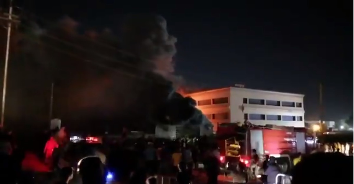 El incendio ha dejado varias víctimas, aún se reportan muertes y heridos. (Twitter: Rudaw)