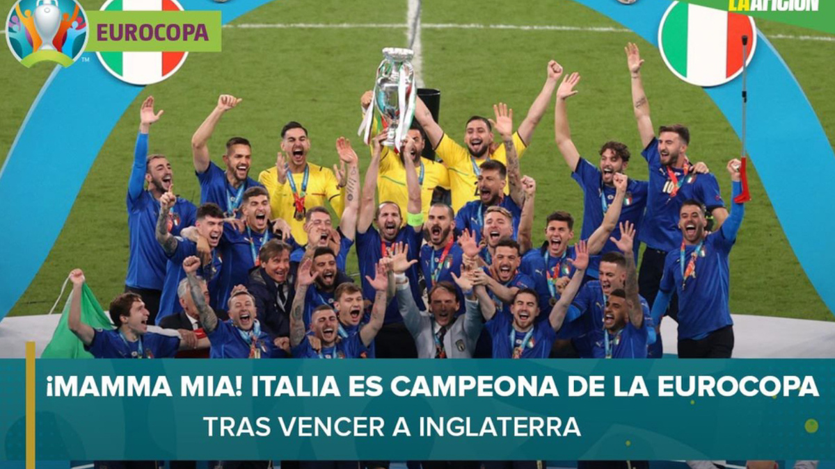 La seleción de futbol Italiana se corona