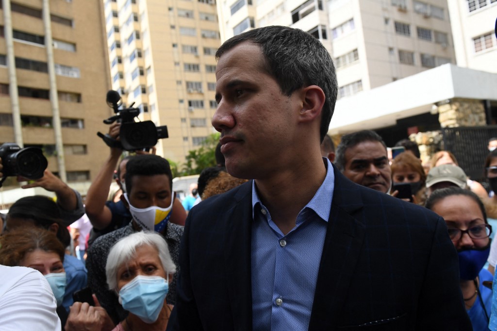 El líder opositor venezolano Juan Guaidó, en un evento este 12 de julio en Caracas. (AFP)