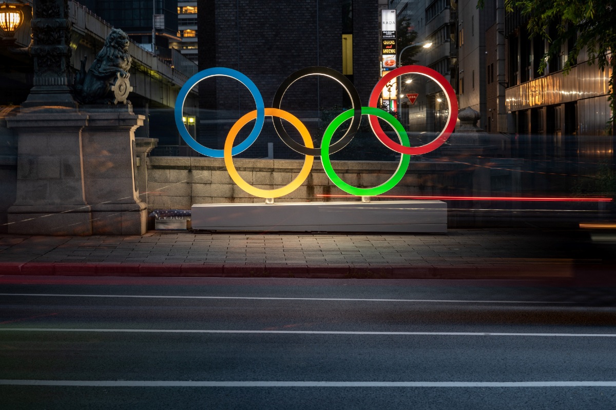 Los aros olímpico en Tokio (AFP)
