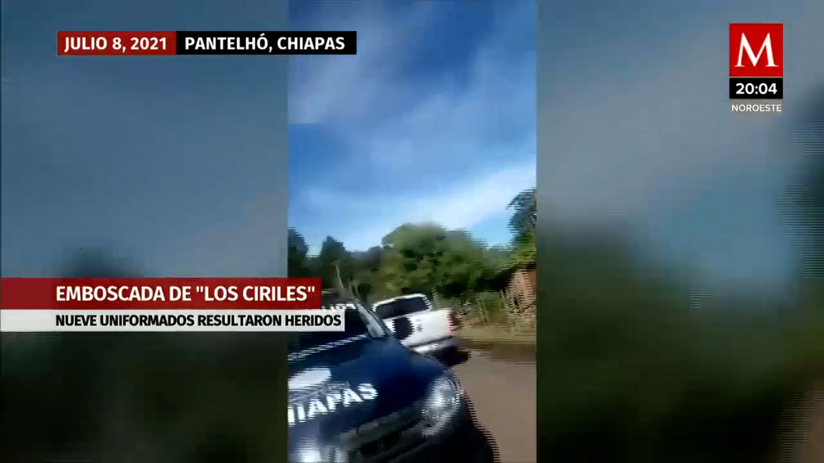 Nueve uniformados lesionados por emboscada en Pantlhó, Chiapas
