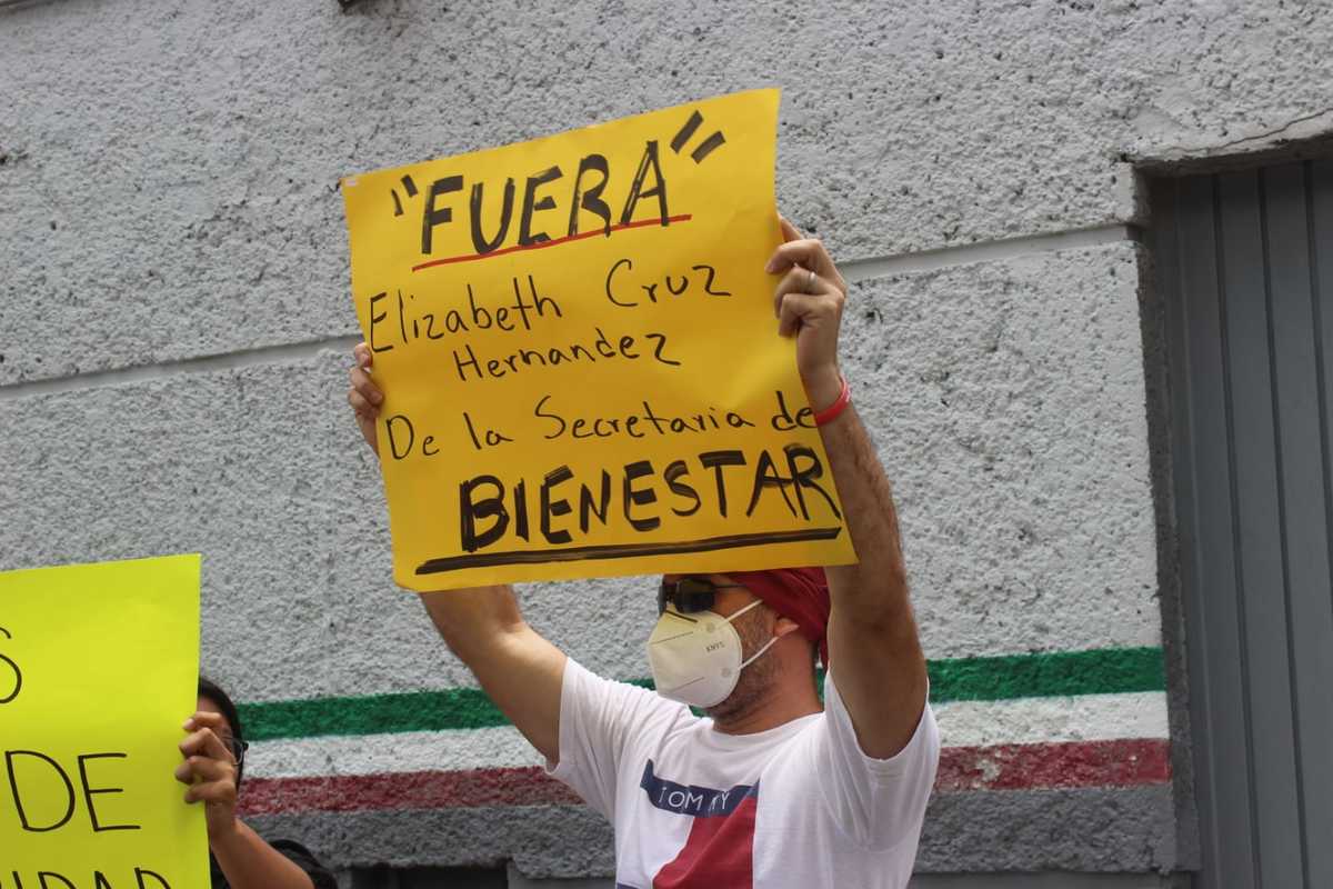 Protestan contra subdelegada de programas federales en Tampico. (Sergio Sánchez)