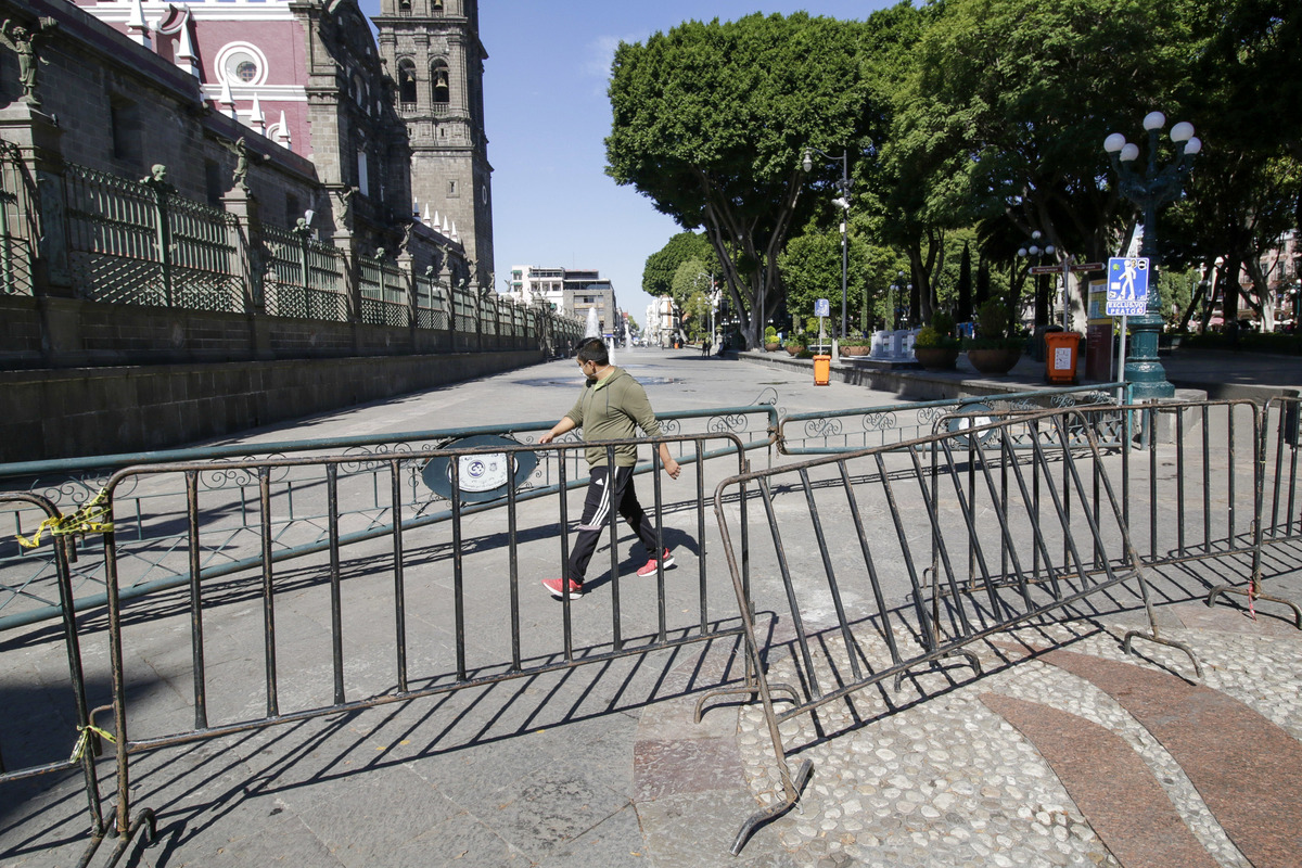 Cierre del zócalo de Puebla. (Agencia Enfoque / archivo)