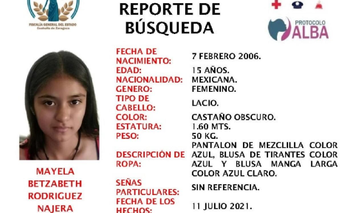 La Fiscalía de Coahuila pide a la ciudadanía comunicarse al 911 o al 844 415 11 15. (Especial)