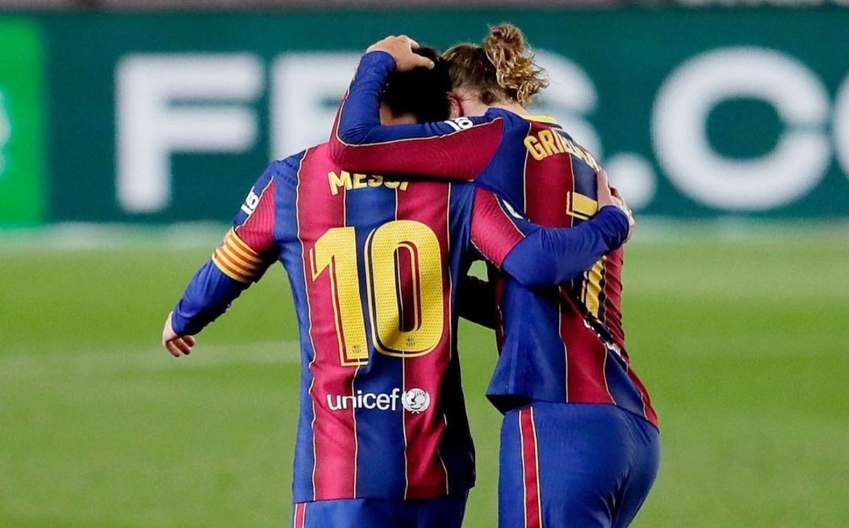 Lionel Messi y Antoine Griezmann (Instagram)