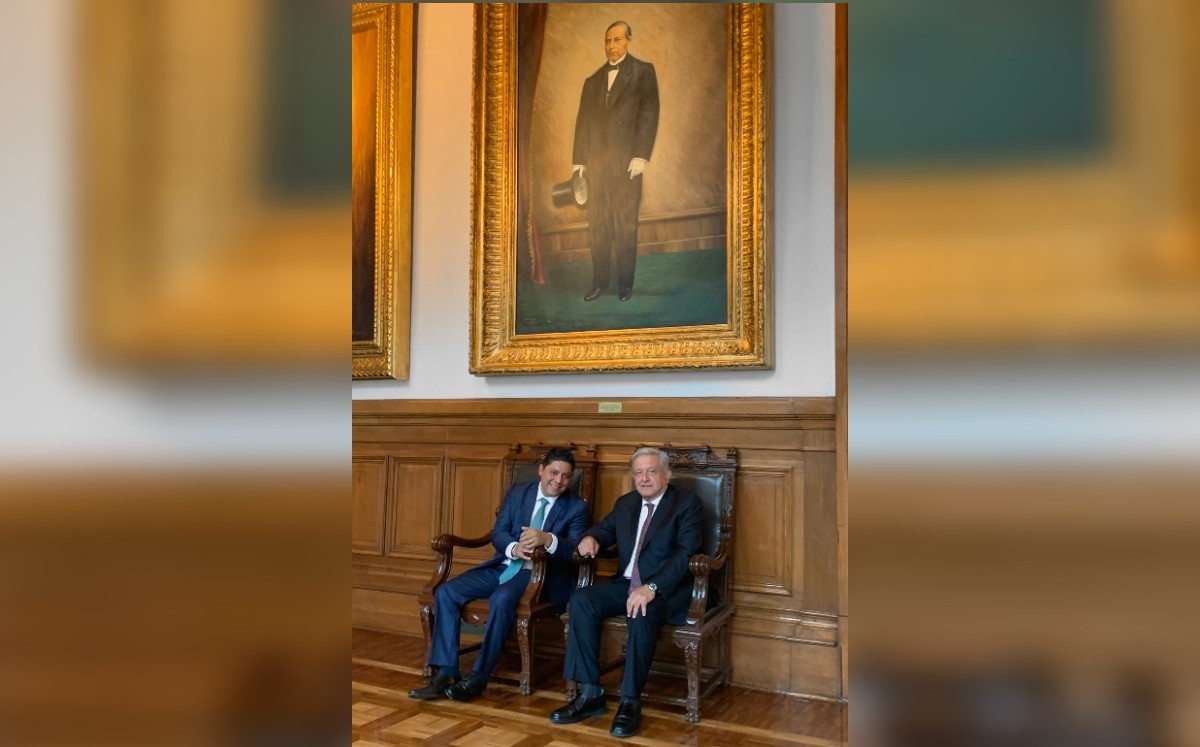 López Obrador y Gallardo hablaron de convertir la Sierra de San Miguelito en una reserva natural protegida. | Twitter