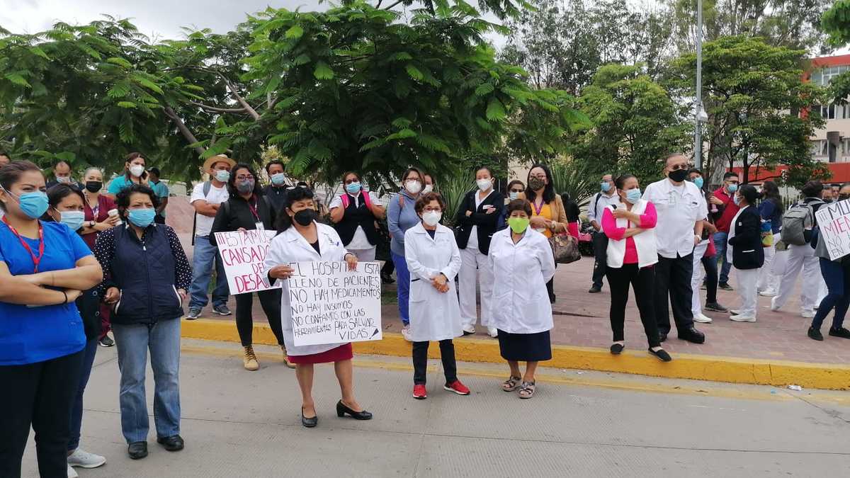 Protestaron los médicos y enfermeras sindicalizados
