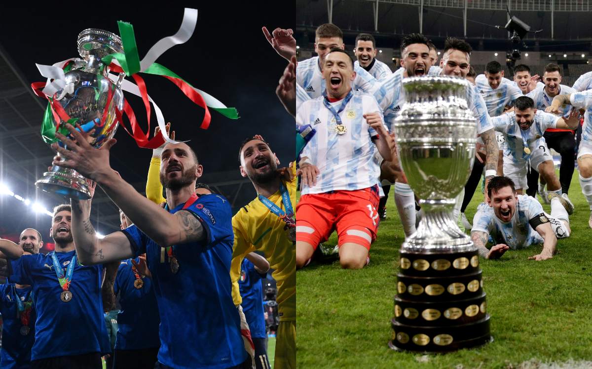Selección de Italia y selección de Argentina (AFP/Reuters)