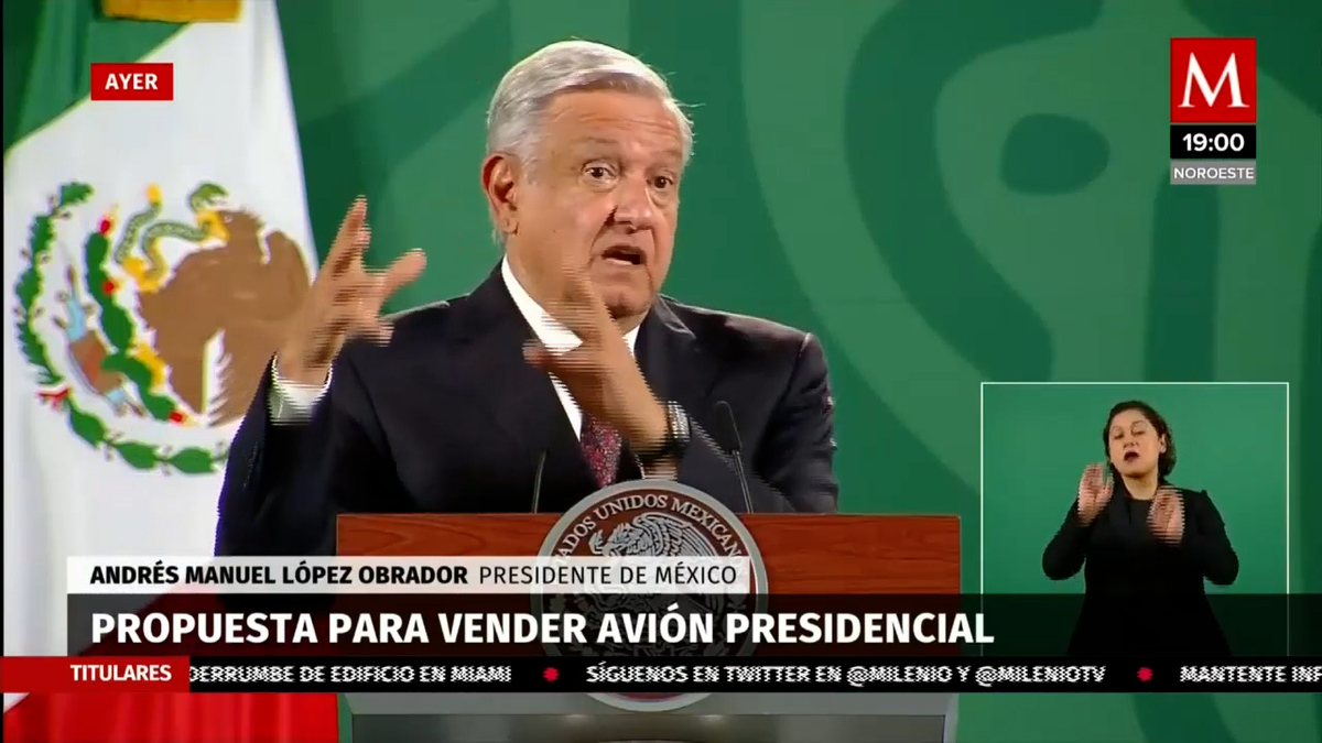 AMLO ofreció a directivos de Delta Airlines el avión presidencial