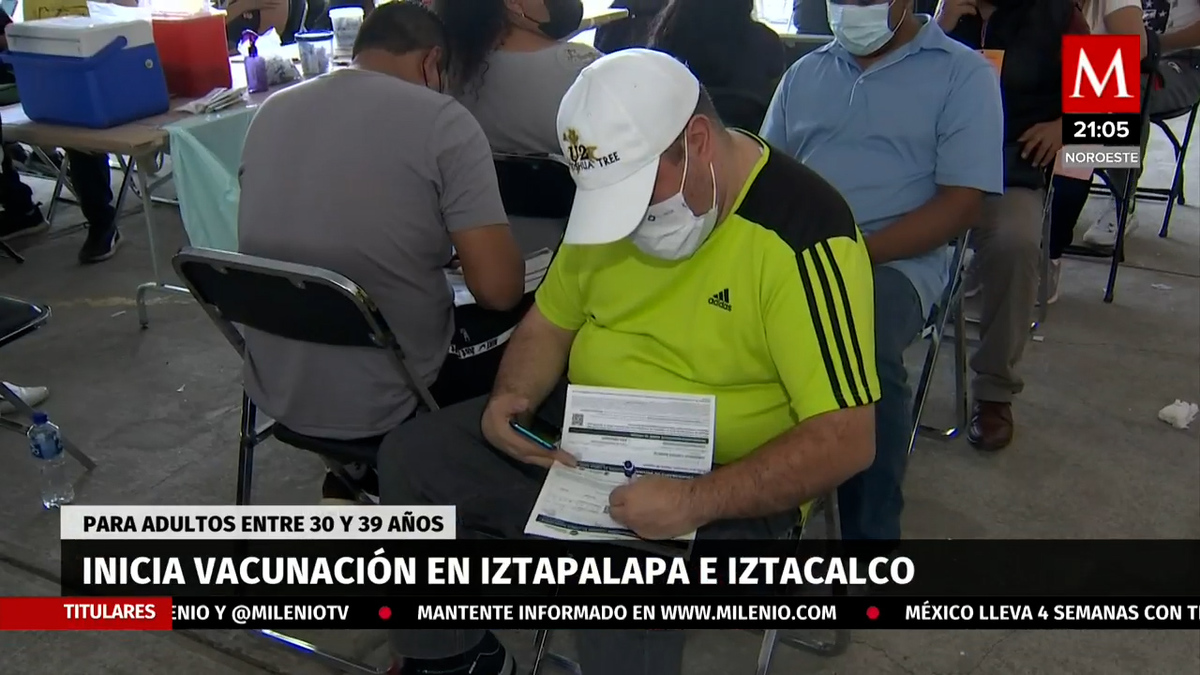 Covid CdMx. Inicia vacunación a personas de 30 años en dos alcaldías