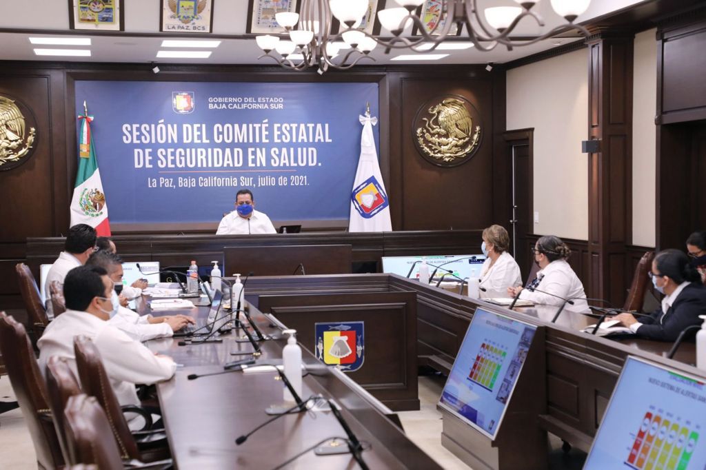 El gobernador comentó que en la pandemia se ha podido controlar en mayor medida en La Paz y Los Cabos. (Margarita Rojas)