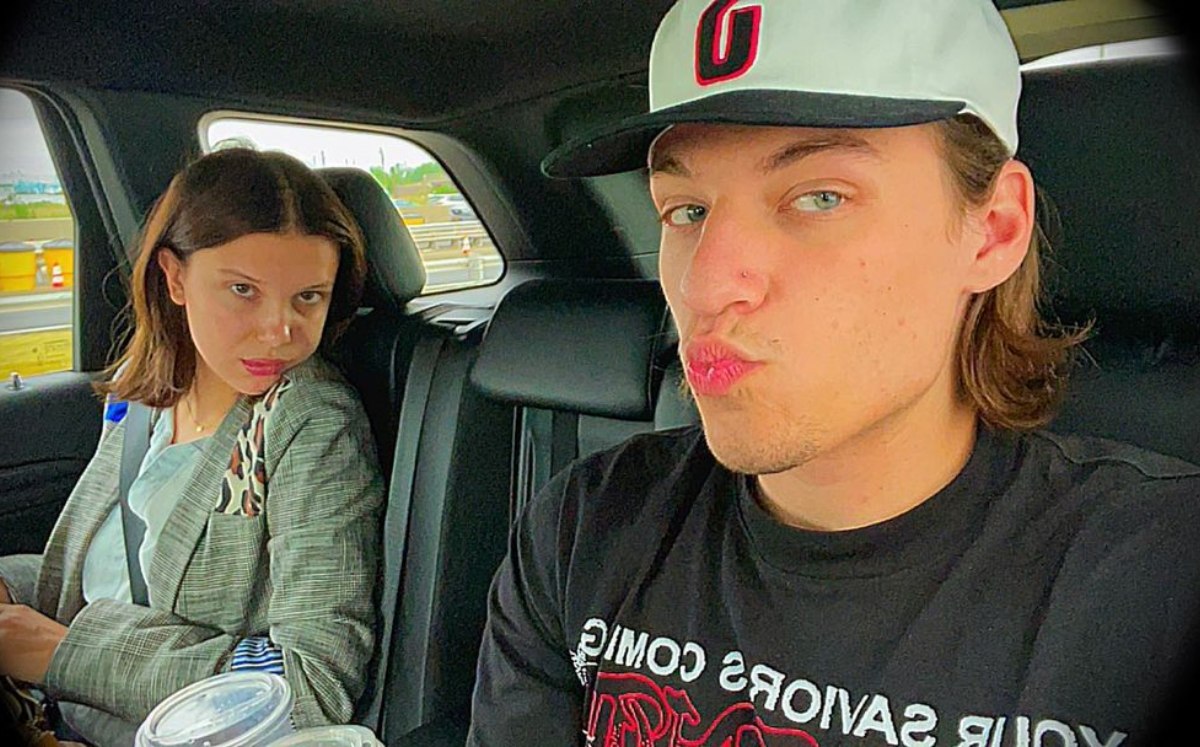 Millie Boby Brown y Jake Bongiovi posan en Instagram (@jakebongiovi).