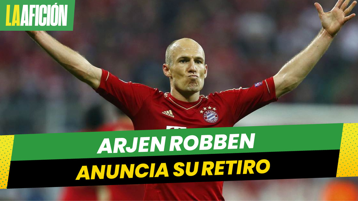 Arjen Robben se retira del futbol a los 37 años