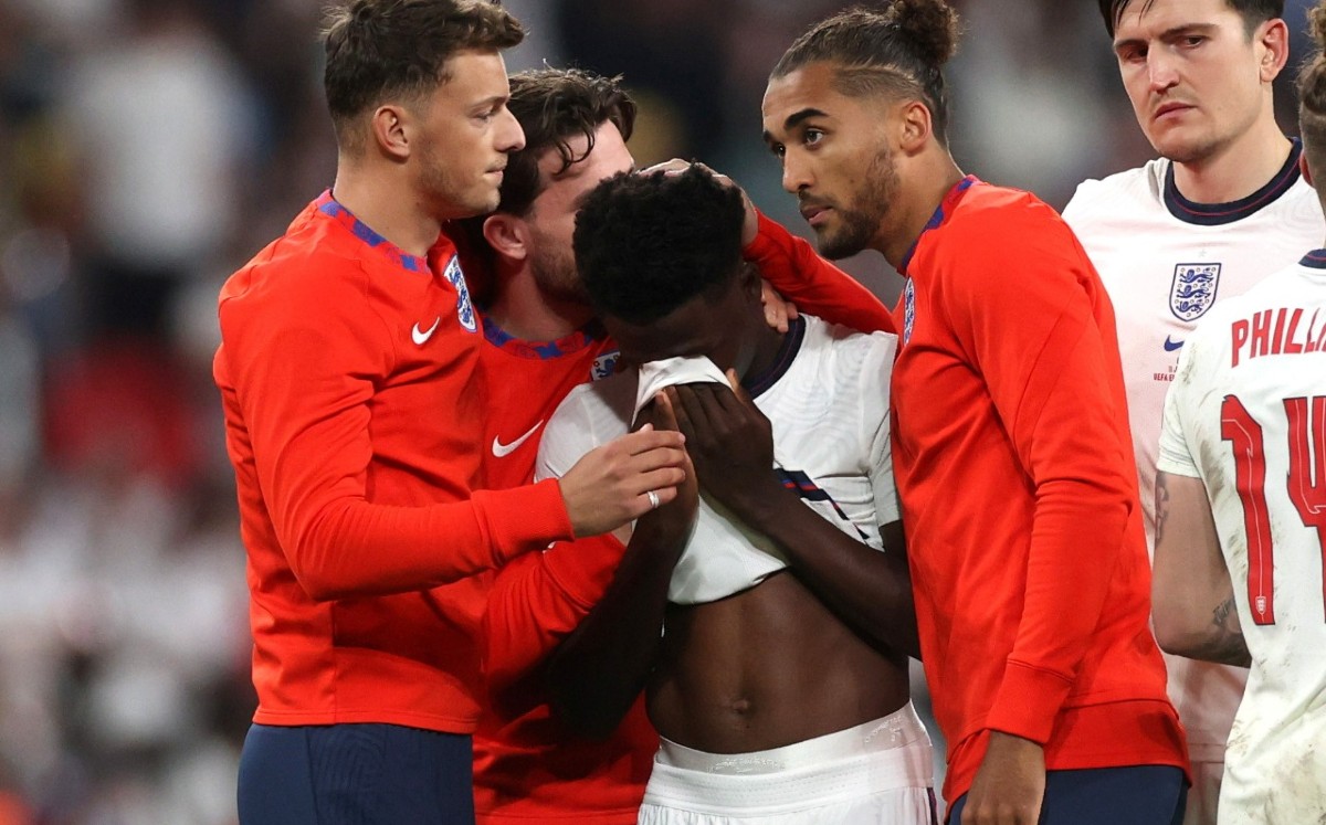 Bukayo Saka sufrió insultos racistas tras la final de la Eurocopa (Reuters)