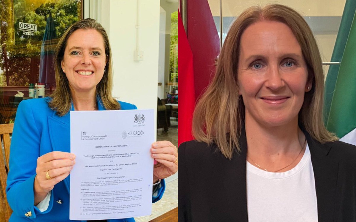 Las embajadoras de Noruega y Reino Unido terminan su periodo en México. | Twitter