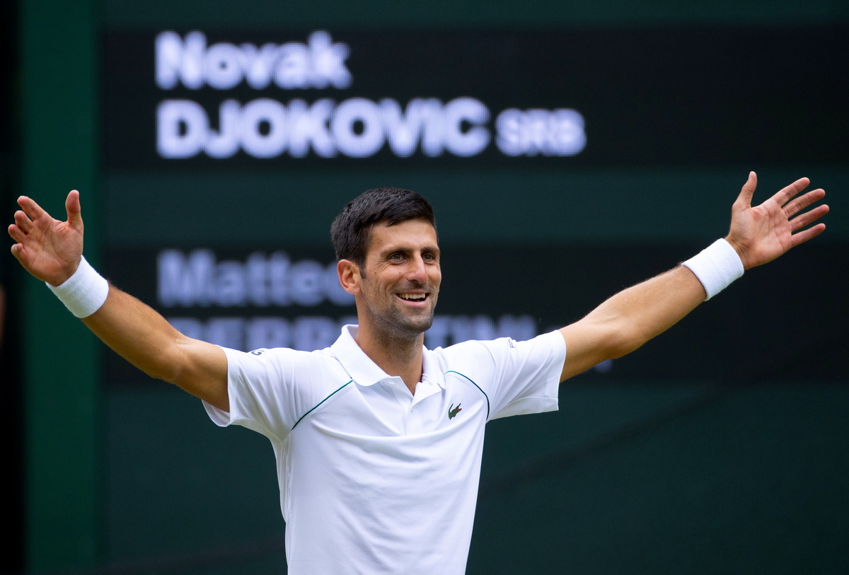 Novak Djokovic en Wimbledon (Reuters)