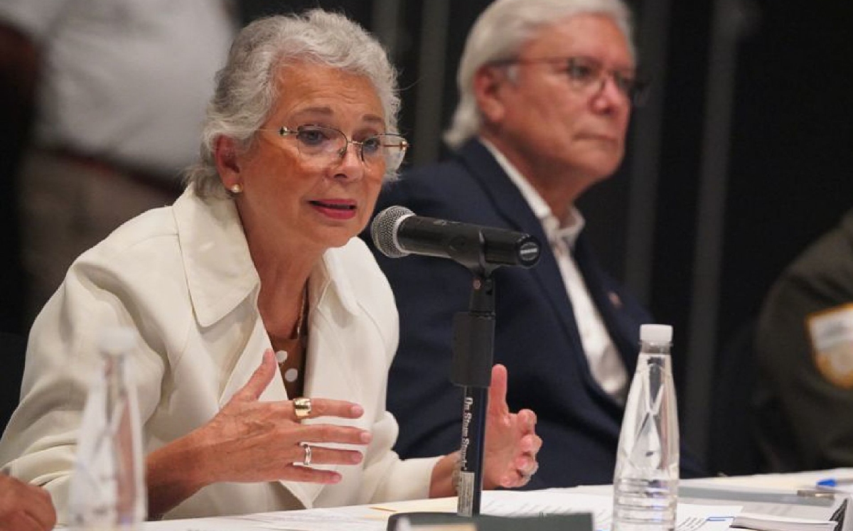 Olga Sánchez Cordero, secretaria de Gobernación, durante un evento. (Cuartoscuro)
