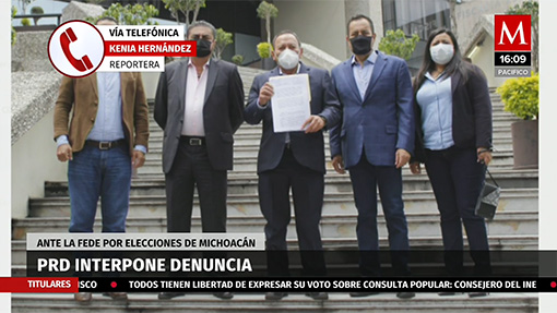 PRD interpone denuncia ante la FEDE por elecciones en Michoacán
