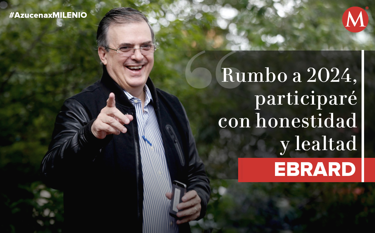 En entrevista con Azucena Uresti, el canciller Marcelo Ebrard confirmó su intención de participar como candidato de Morena en la elección presidencial