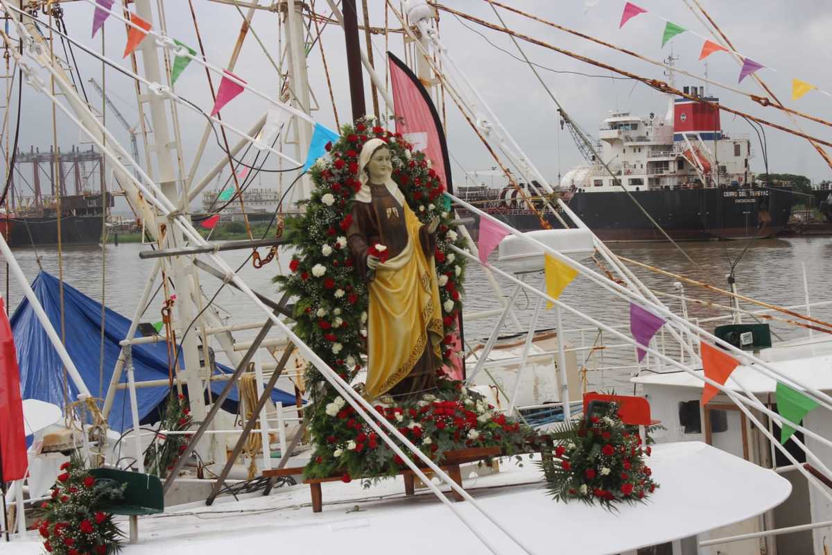 Procesión de la Virgen del Carmen en Tampico. (Sergio Sánchez)