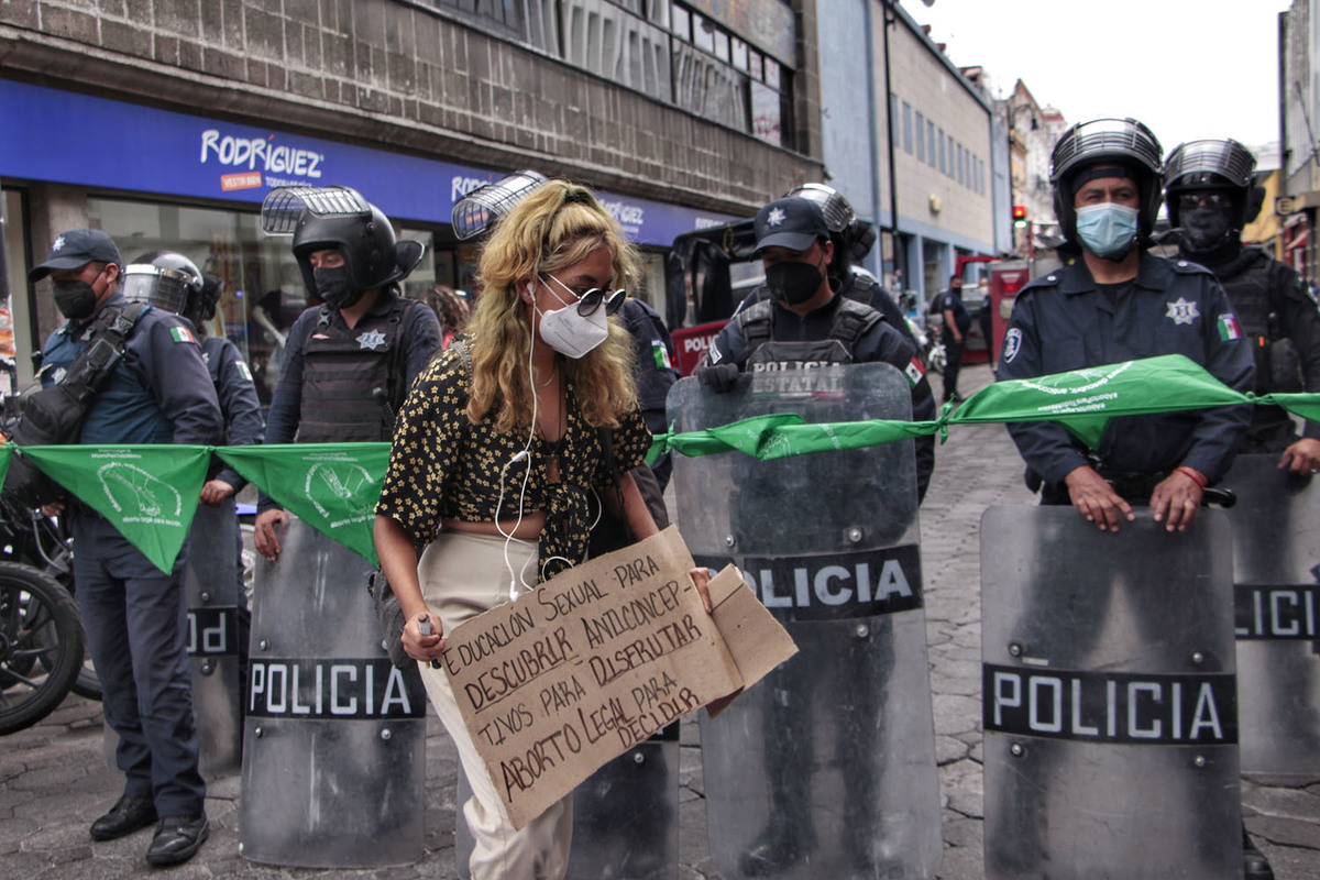 Protestas feministas en Puebla. (Melanie Torres)