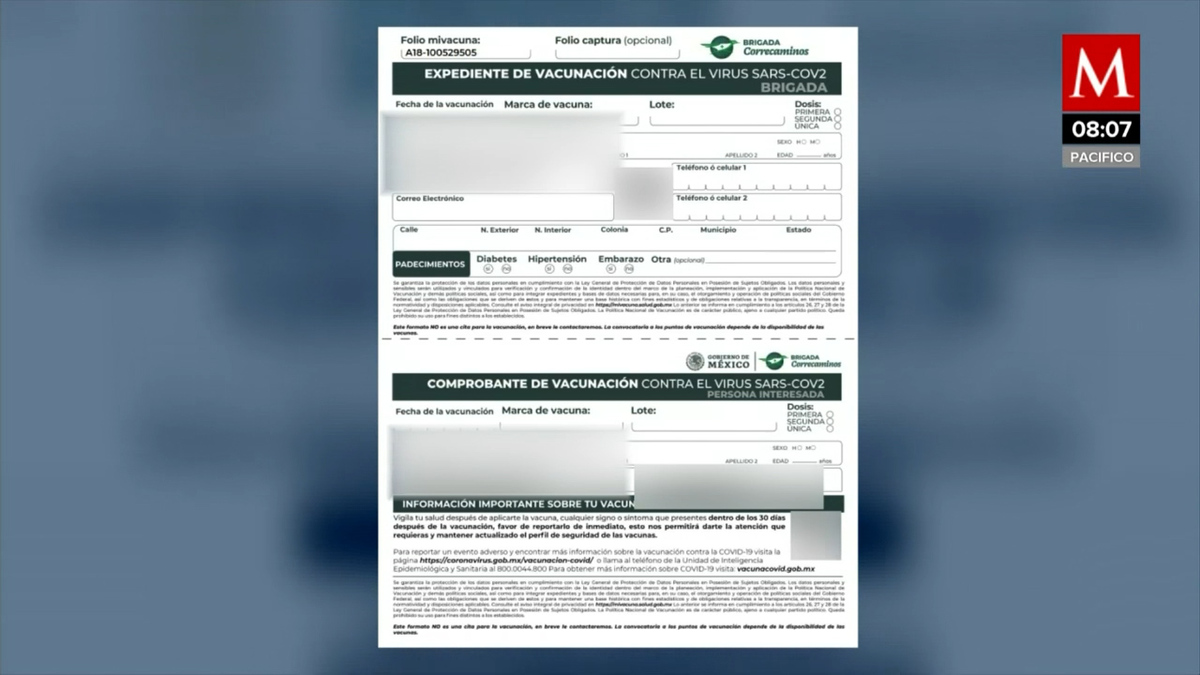 En CdMx, venden certificados falsos de vacunación en Santo Domingo