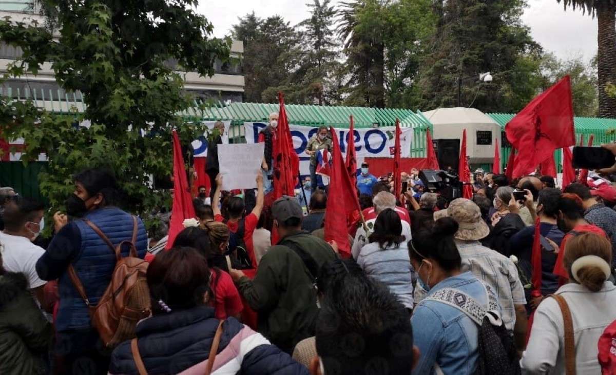 Los manifestantes se reunieron frente a la embajada de Cuba. | Jorge Becerril