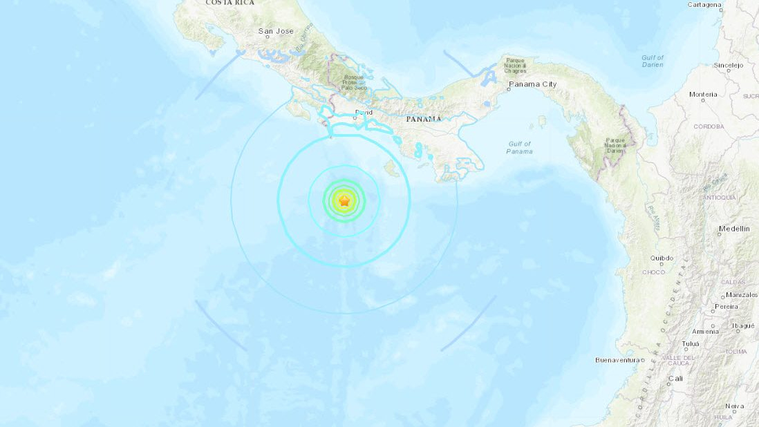 El sismo se reportó en las zonas costeras de Panamá en el Pacífico. (Especial)