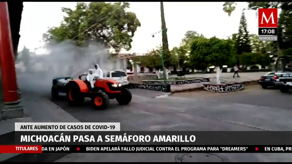 Michoacán pasa a amarillo en semáforo ante contagios por covid-19