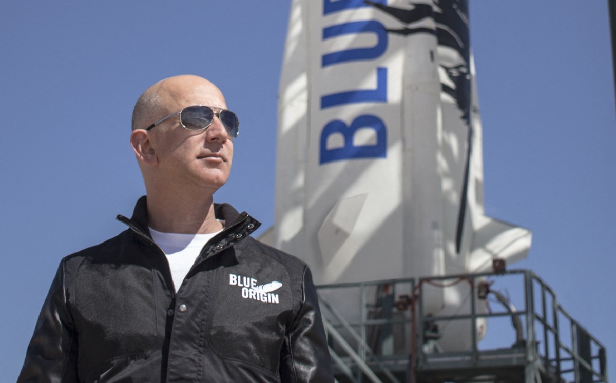 Bezos fundó Blue Origin en el año 2000, con el objetivo de algún día construir colonias espaciales. (AFP)