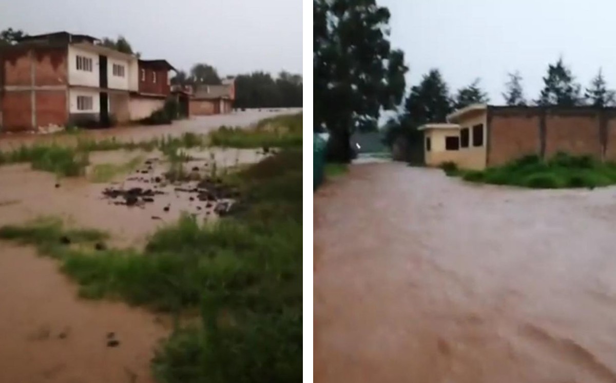 Intensas lluvias afectan la zona de Lagunillas en Michoacán (Especial)