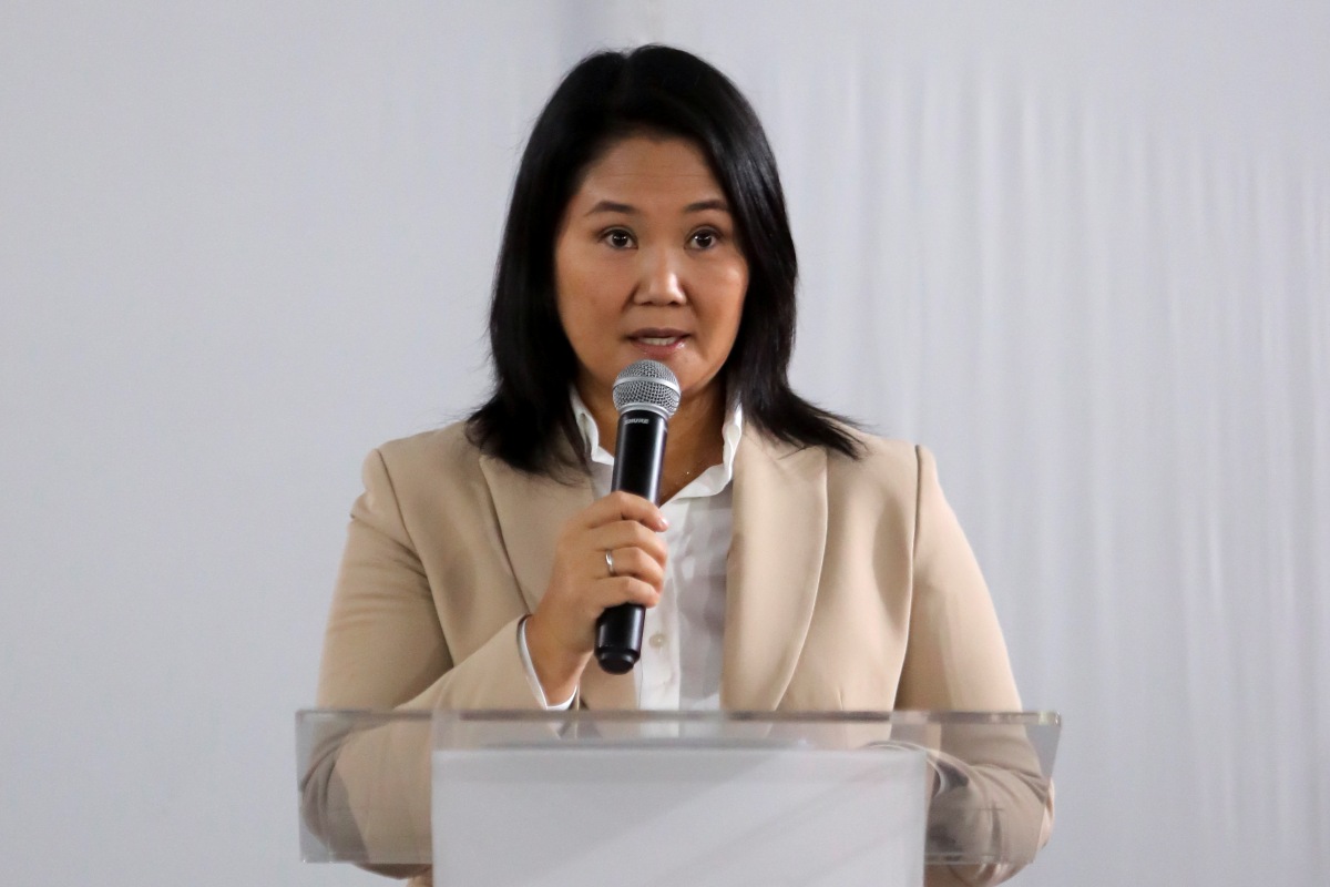 Keiko Fujimori llamó a la movilización contra el comunismo ante la eventual victoria de Castillo. (Reuters)