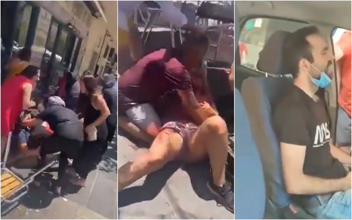 El hecho ocurrió en una zona peatonal de Marbella, en España. | Capturas de video