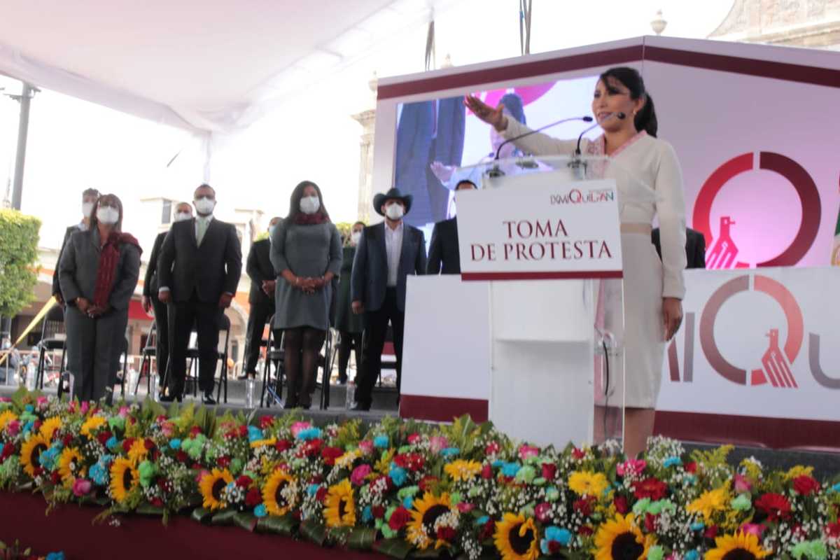Araceli Beltrán Contreras, presidenta municipal de Ixmiquilpan. (Cortesía)