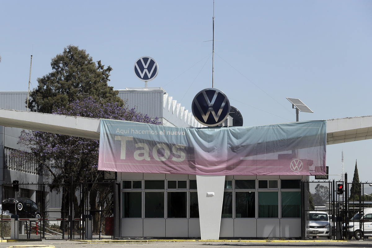 Aspecto de la planta Volkswagen de México. (Agencia Enfoque)