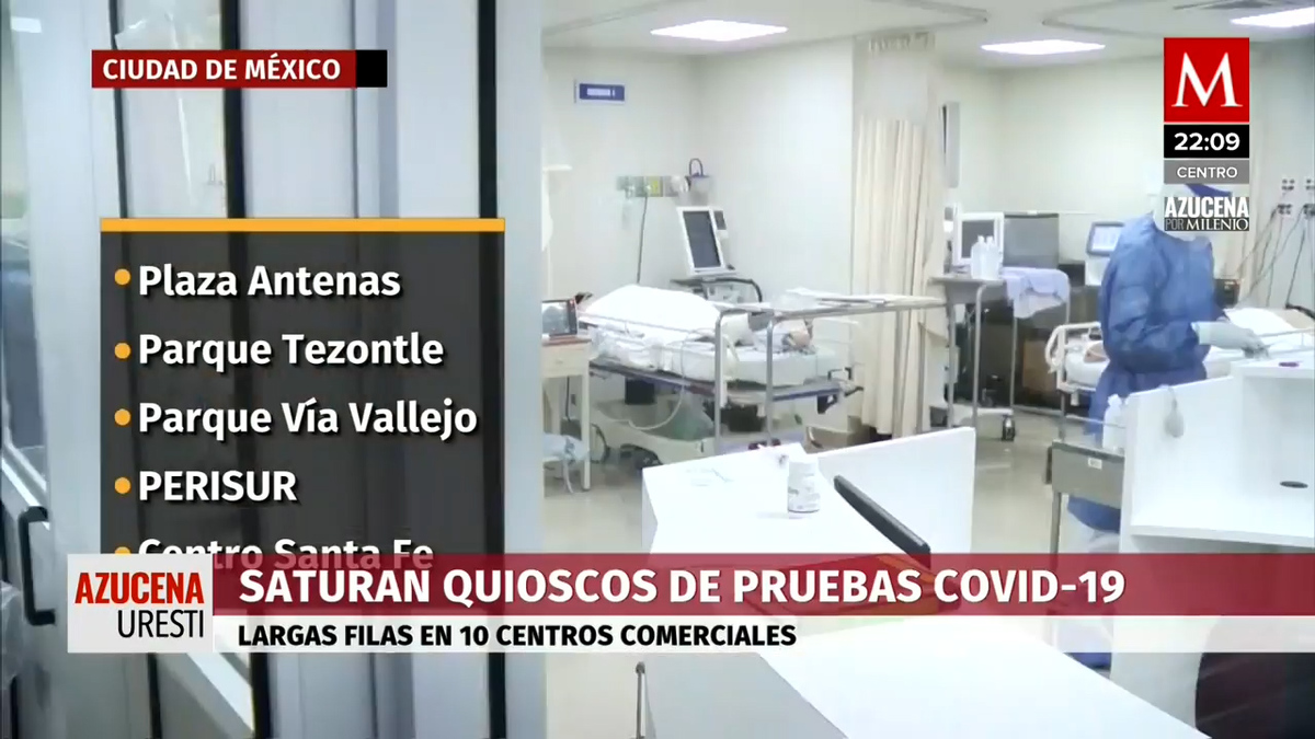 CdMx: llego al límite  tomas de pruebas covid en centros comerciales
