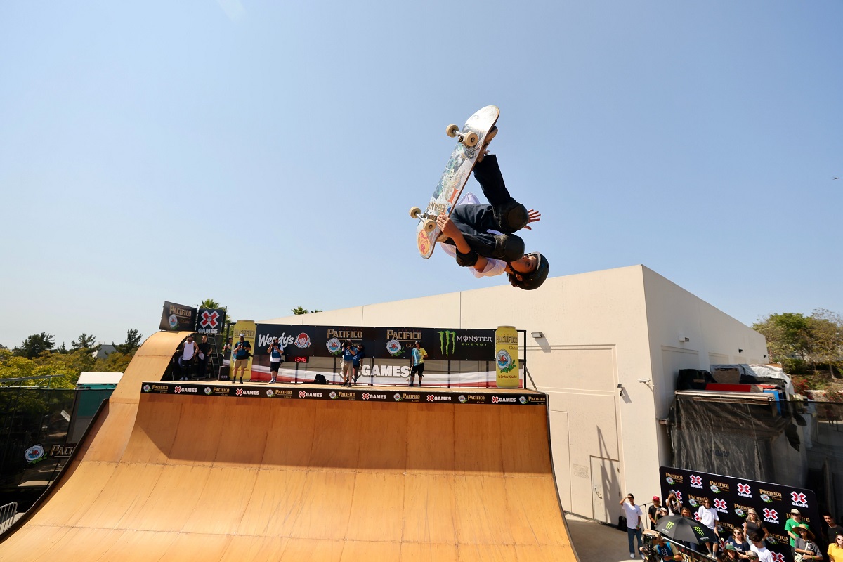 Gui Khury, niño que participó en X Games (Twitter @XGames)