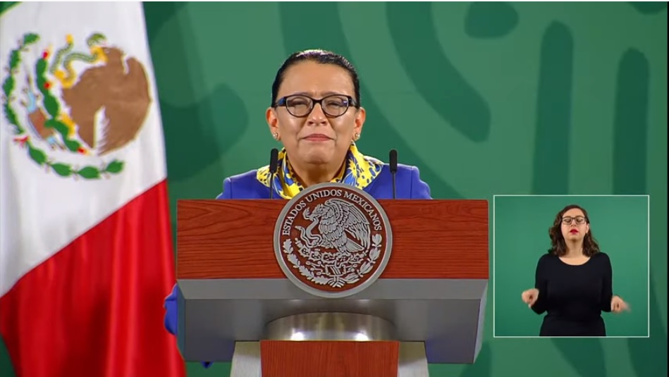 Rosa Icela Rodríguez en La Mañanera 21 de julio