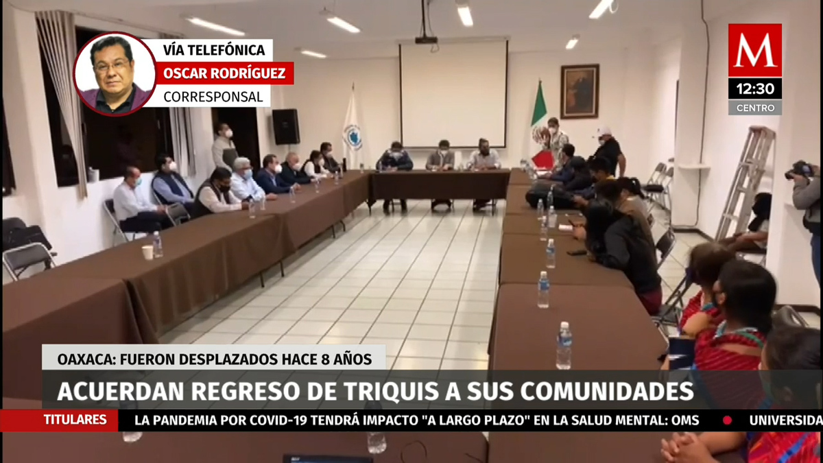 En Oaxaca, acuerdan regreso de Triquis a sus comunidades