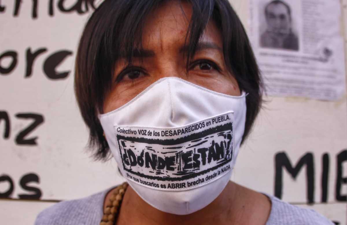 Integrante del Colectivo Voz de Desaparecidos. (Melanie Torres)