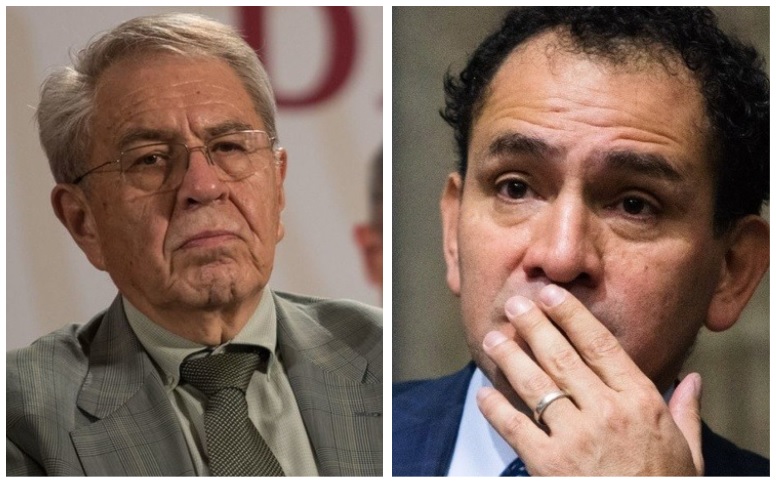 Jorge Alcocer (izquierda) y Arturo Herrera.