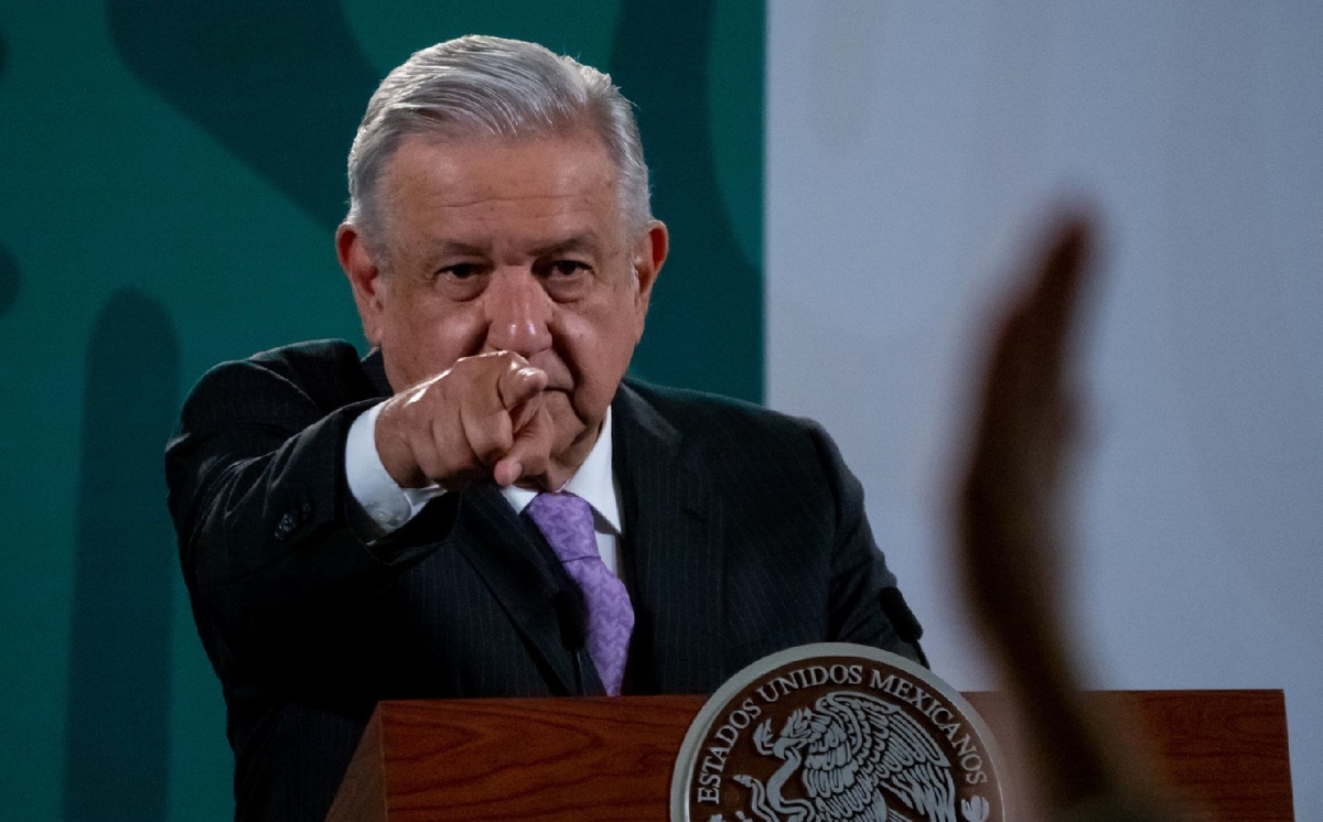 López Obrador en su conferencia mañanera de Palacio Nacional. (Cuartoscuro)