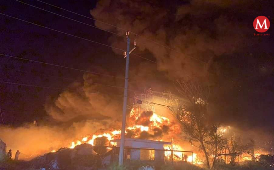 Se reporta incendio en Maquiladora de Reynosa (Redes sociales)
