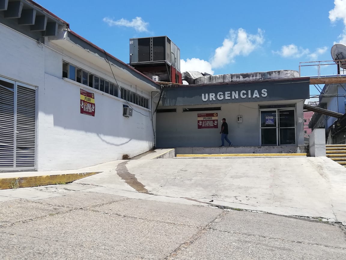 Nueva área covid en el Issste Tampico. (Leticia Gutiérrez)