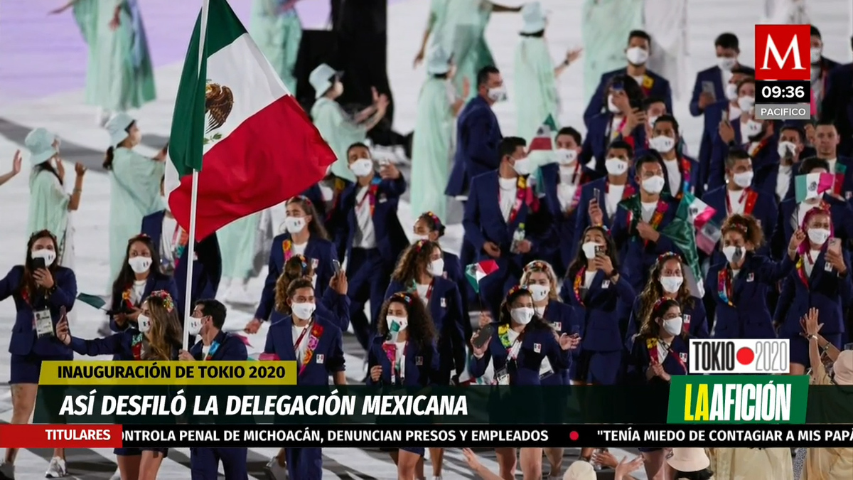 Así desfiló la delegación mexicana en la inauguración de Tokio 2020