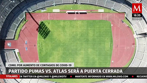 Partido Pumas vs Atlas será a puerta cerrada