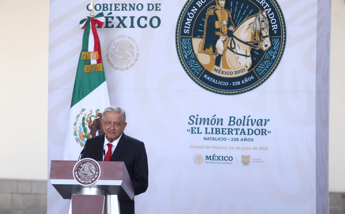 El Presidente durante el evento por el natalicio de Simón Bolivar. (Juan Carlos Bautista)