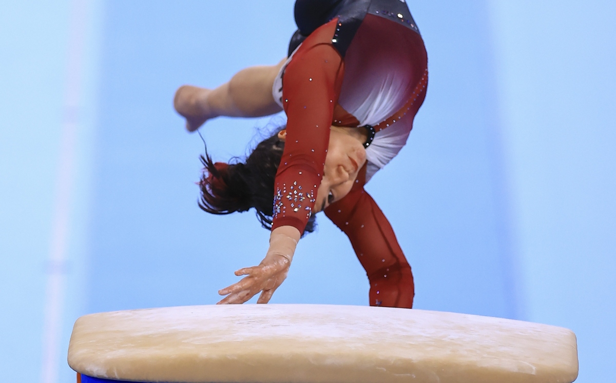Alexa Moreno, a la final de salto de caballo en Tokio 2020 (Mexsport)