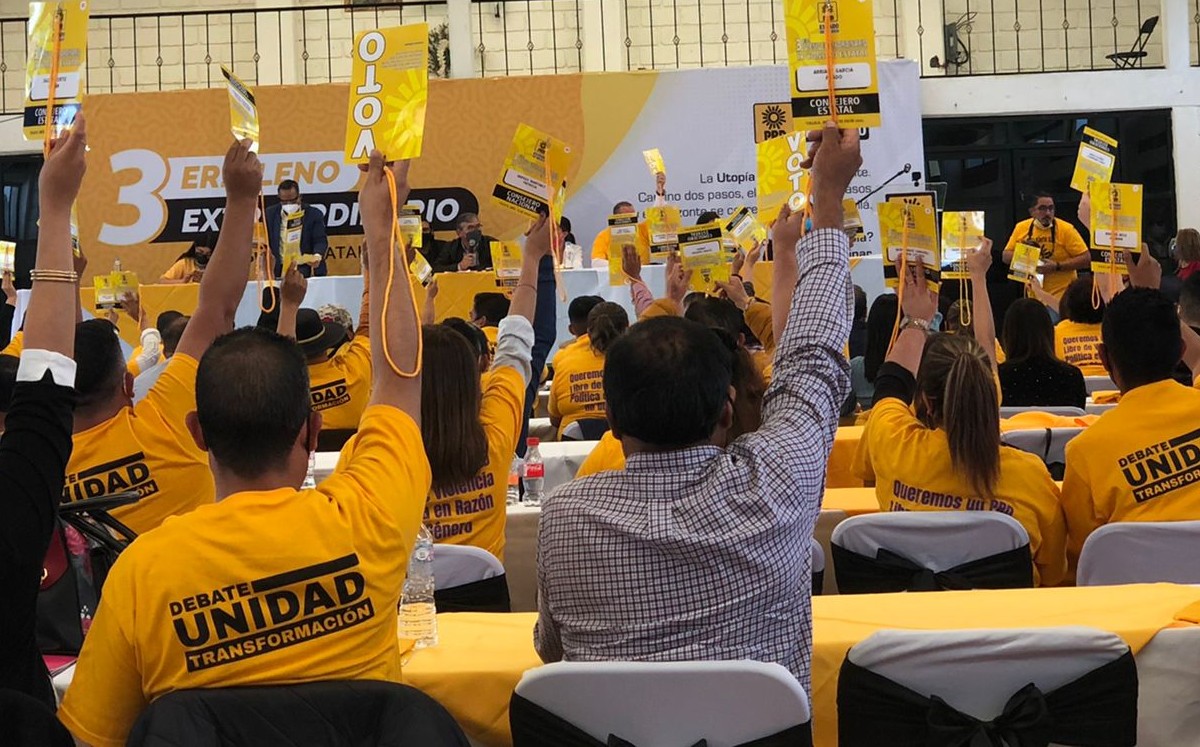 La sesión de hoy estuvo integrada por 117 de los 185 consejeros estatales.  (Especial)