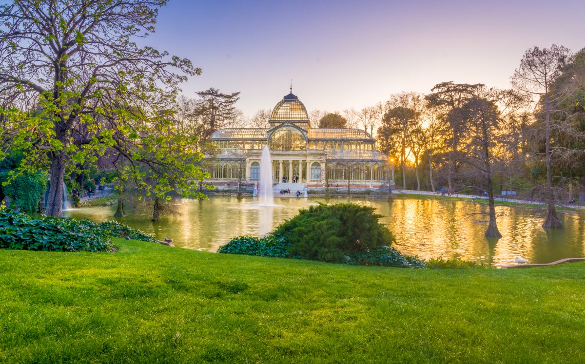 Palacio de Cristal en el Parque del Retiro (Shutterstock).